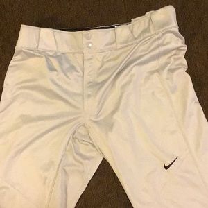 Nike gray and blue stripe baseball pants